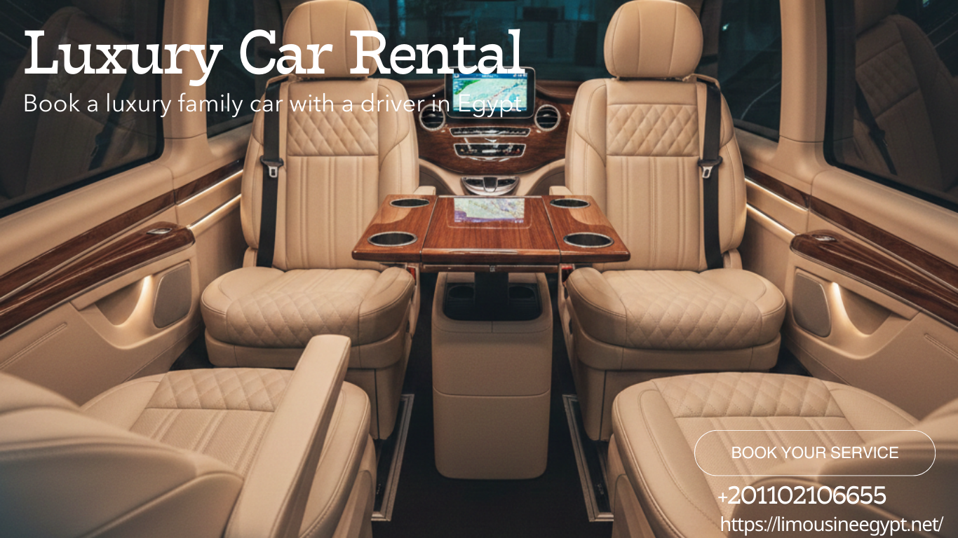 Mercedes Vito van parked at Giza Pyramids offering private guided tours with a driver for international tourists.