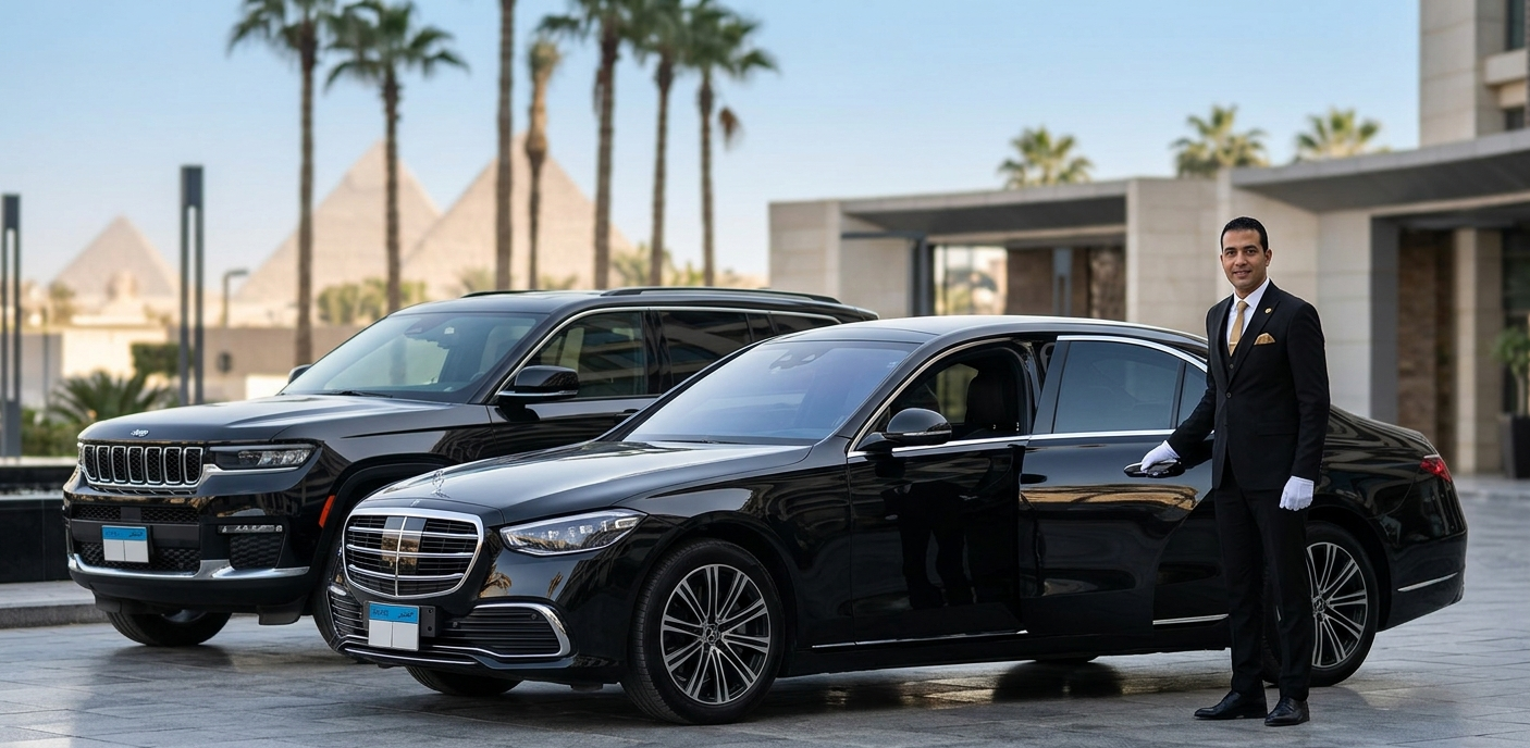 Featured image of Jeep and Mercedes-Benz chauffeur service in Cairo, Egypt
