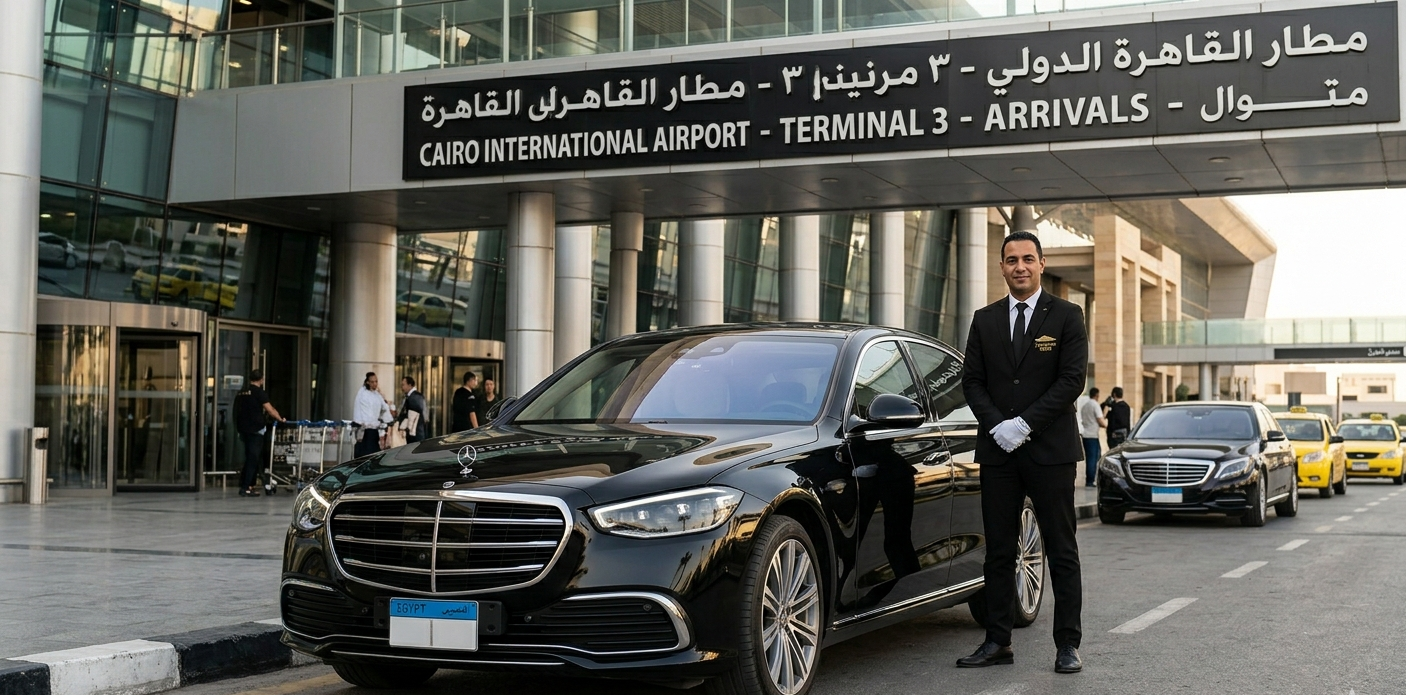 حجز ليموزين مطار القاهرة مرسيدس - ليموزين مصر 2026